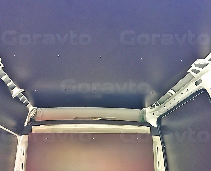 Полная обшивка фургона Fiat Ducato ламинированной фанерой: Стены, перегородка и потолок