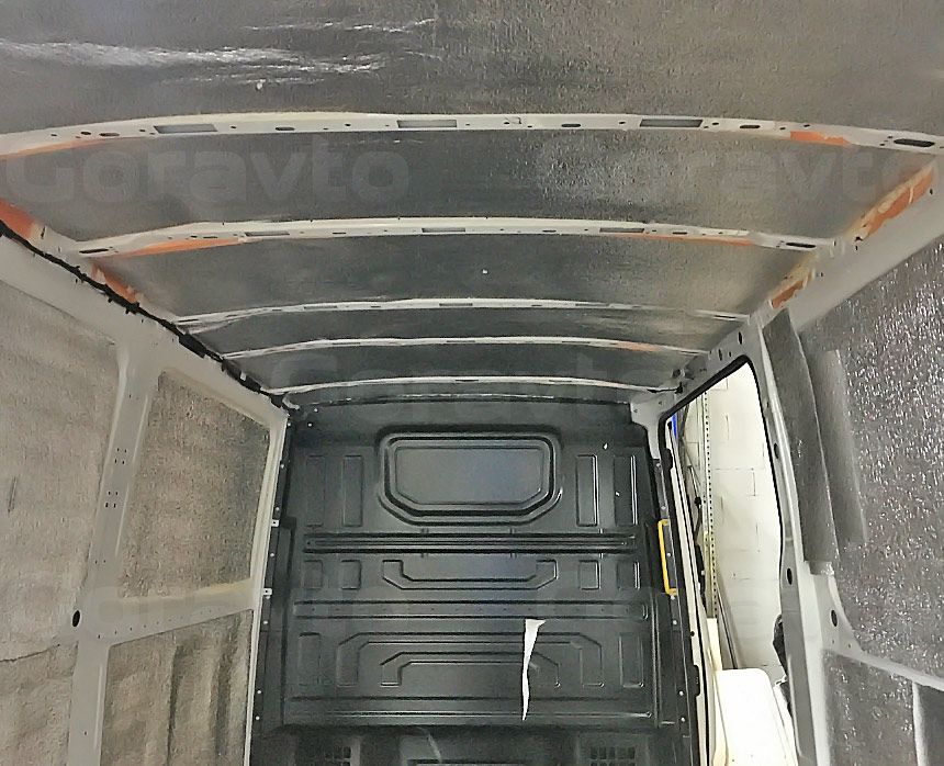 Утепление фургона Volkswagen Crafter 2017 года: Утеплённый «Мосфолом» фургон